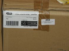 Two Boxes of 10 Elba Vision Ring Binders (Blue)