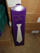 Box Containing 250 Geno Poly Silk Tie Wallets