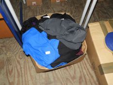 Box Containing 25 Assorted Items of Clothing Inclu