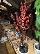 Artificial Blossom Tree In Pot