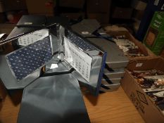 Six Polished Chrome Photo Frames with Calendars