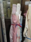 Five Part Rolls of Assorted Upholstery and Curtain