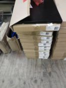 Twelve PF Easy Off Black Metal Shelves