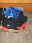 Box Containing 25 Assorted Items of Clothing Inclu