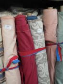 Approximately 50m of Assorted Curtain Fabric