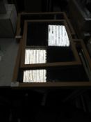 Five Light Oak Framed Wall Mirrors