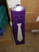 Box Containing 250 Geno Poly Silk Tie Wallets