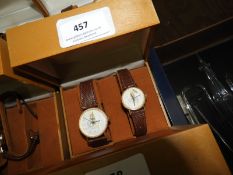 Two Sets of Ladies & Gents Wristwatches in Present