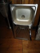 *Stainless Steel Wash Hand Basin with Drainer and