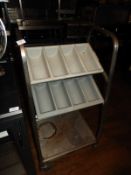 *Stainless Steel Cutlery Three Tier Cutlery Stand