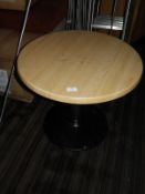 *Circular Pub Table with Light Oak Top