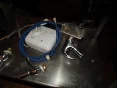 *Electric Water Heater and Three Lever Taps