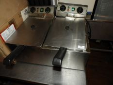 *Ace Catering Countertop Two Basket, Two Compartme