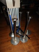 *Five Stainless Steel Post & Rope Sets