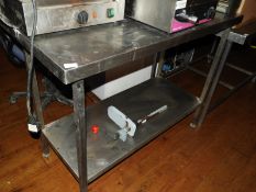 *Stainless Steel Preparation Table with Upstand to