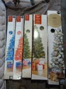 Five Assorted Christmas Trees