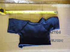 Box of 500 Large Navy Blue Shirts for Teddies and