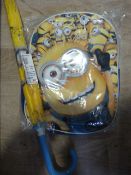 Minions Backpack and Umbrella