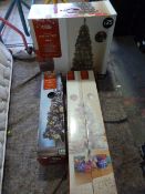 Four Assorted Christmas Trees