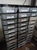 Thirty Three Drawer Unit with Assorted Clothes for