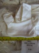 Box of 450 Small Cream Hoodies for Teddies and Dol