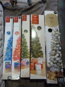 Five Assorted Christmas Trees