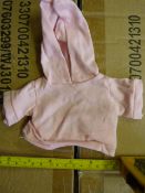 Box of 450 Medium Baby Pink Hoodies for Teddies an