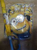 Minions Backpack and Umbrella