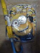 Minions Backpack and Umbrella