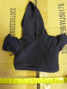 Box of 500 Medium Navy Blue Hoodies for Teddies an