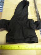 Box of 500 Medium Black Hoodies for Teddies and Do