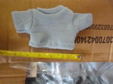 Box of 50 Small Baby Blue Jumpers for Teddies and