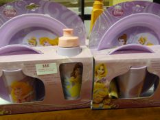 *Four Disney Princess Four Piece Dinner Sets
