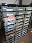 Thirty Three Drawer Unit with Assorted Clothes for