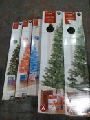 Five Assorted Christmas Trees