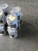 *5x 5L of Dulux Trade Diamond Eggshell Ral-9003 Signal White Paint