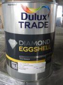 *30x 5L of Dulux Trade Diamond Eggshell 9003 Signal White Paint