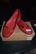 *Box of Timberland Ladies Red Shoes Size:4