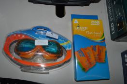 *Pair of Zoggs Goggles and a Pair of Armbands