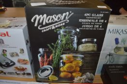*4pc Mason Jar Set