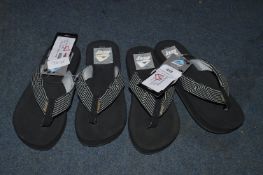 *Two Pairs of Reef Flip Flops Size:Child 10-11