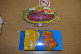 *Pair of Zoggs Goggles and Armbands
