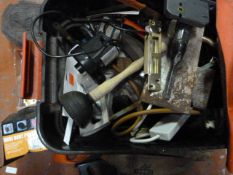 Box of Miscellaneous Tools Including a Mini Dent P