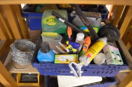 Small Roll of Barbed Wire and a Box of Garden Prod