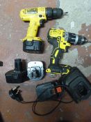 Two Dewalt Cordless Drills