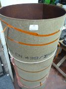 Four Strips of Mahogany Coloured Formica 130cm Wid