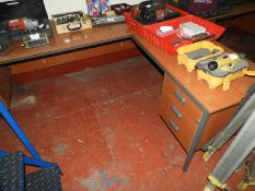 *Sepelia Mahogany L-Shape Desk