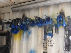 *Twenty Seven Assorted Shackles and a Snap Block