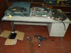 *Single Pedestal Grey Desk