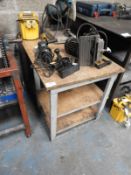 *Workshop Table with Under Shelves